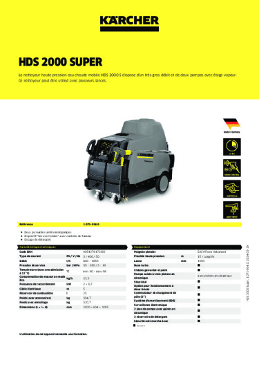 Informations sur le produit