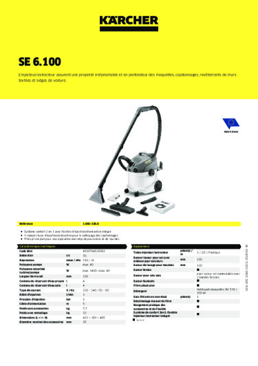 Informations sur le produit