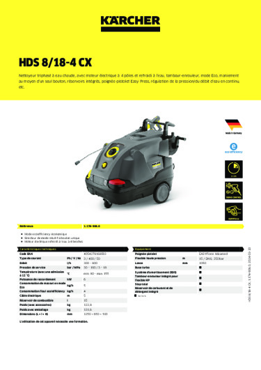 Informations sur le produit