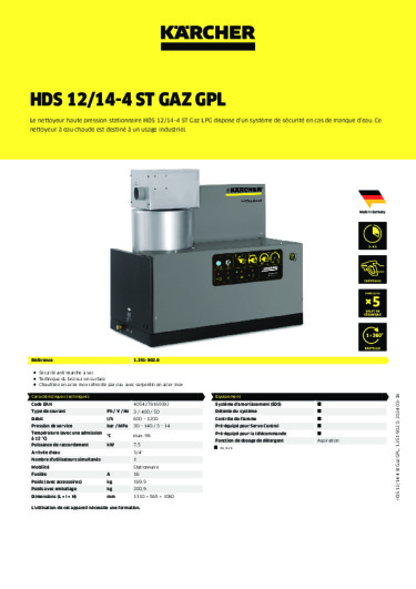 Informations sur le produit