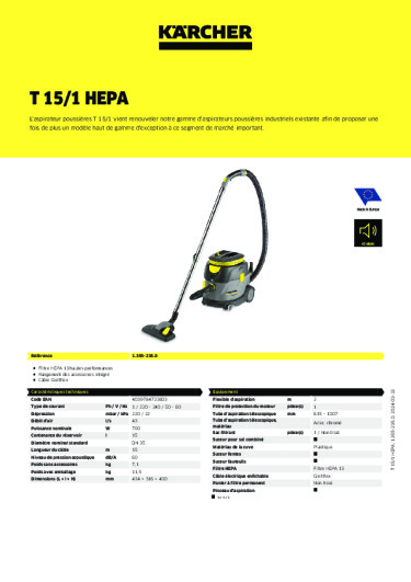 Informations sur le produit