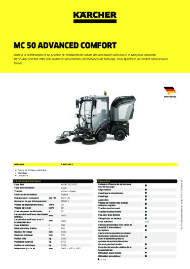 Informations sur le produit