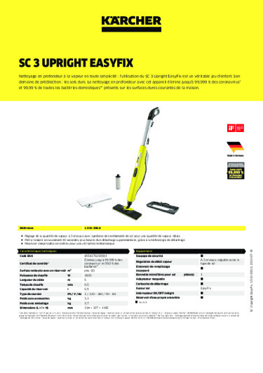 Informations sur le produit