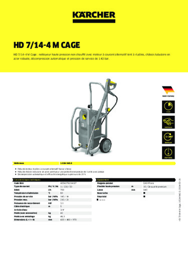 Informations sur le produit