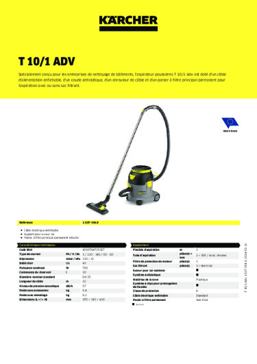 Informations sur le produit