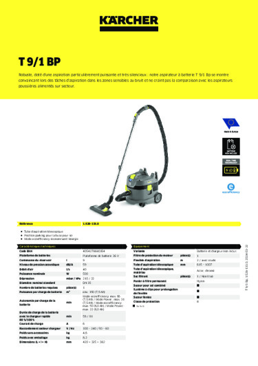 Informations sur le produit