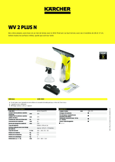 Informations sur le produit