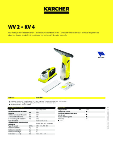 Informations sur le produit