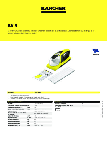 Informations sur le produit