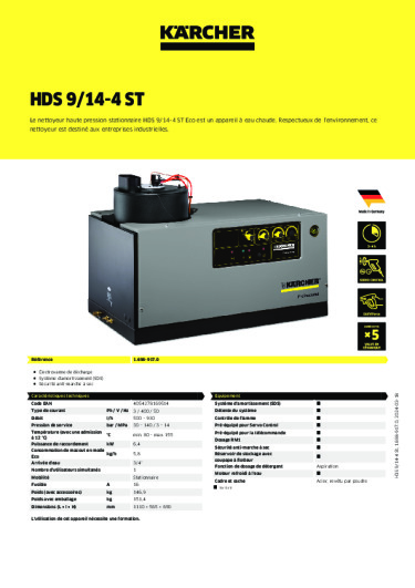 Informations sur le produit