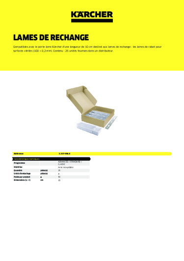 Informations sur le produit