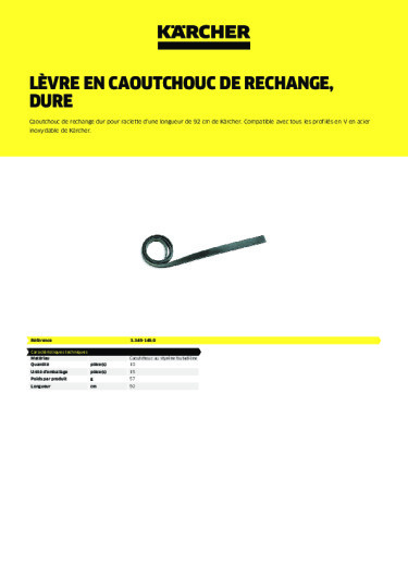 Informations sur le produit