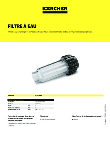 Informations sur le produit