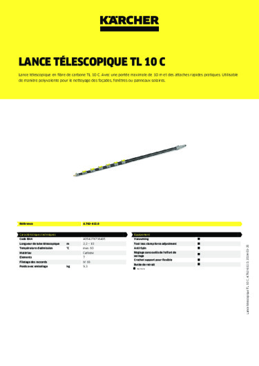 Informations sur le produit