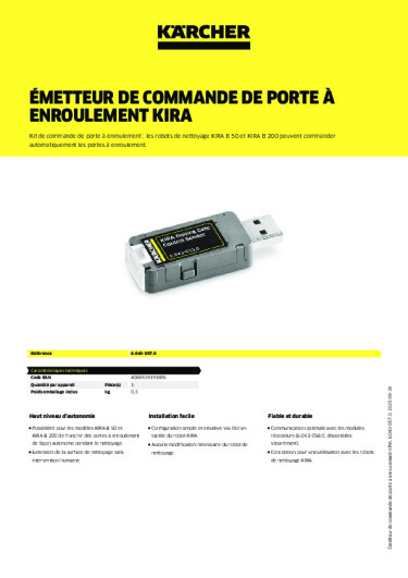 Informations sur le produit