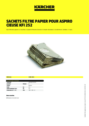 Informations sur le produit