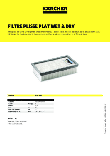 Informations sur le produit