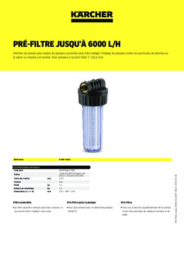 Informations sur le produit