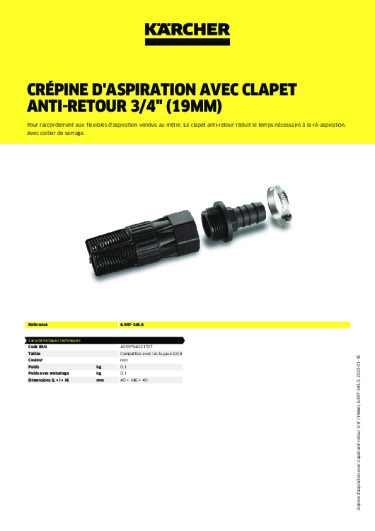 Informations sur le produit