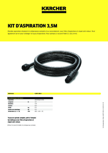 Informations sur le produit