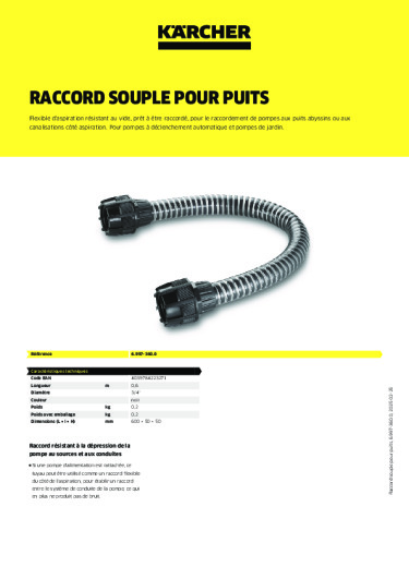 Informations sur le produit