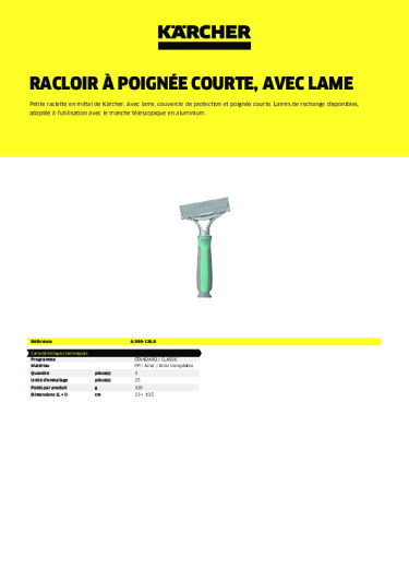 Informations sur le produit