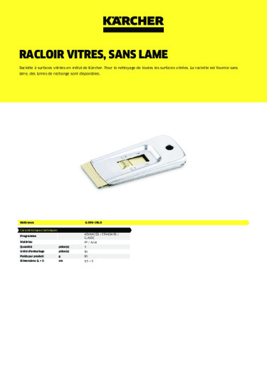 Informations sur le produit