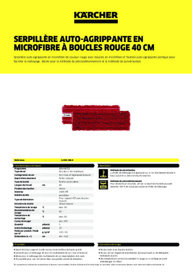 Informations sur le produit