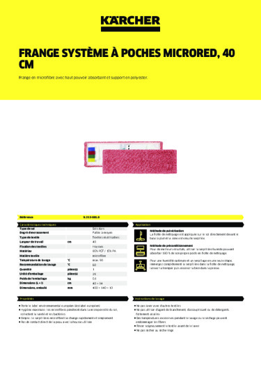 Informations sur le produit