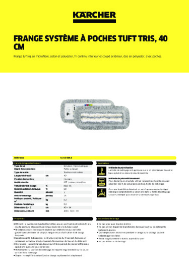 Informations sur le produit