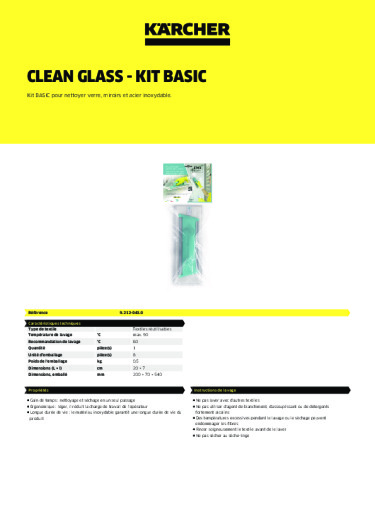 Informations sur le produit