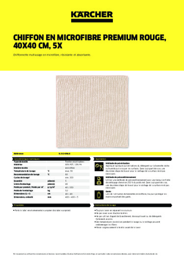 Informations sur le produit