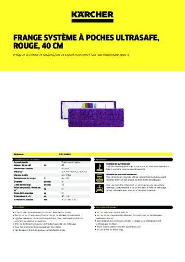 Informations sur le produit