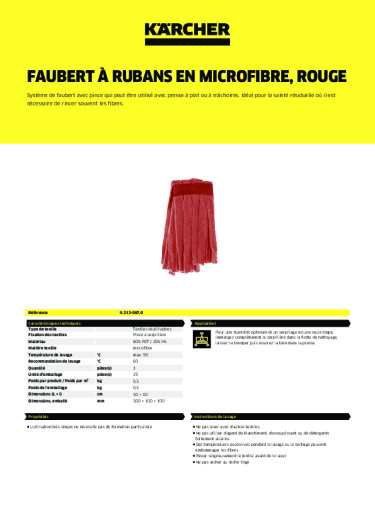 Informations sur le produit