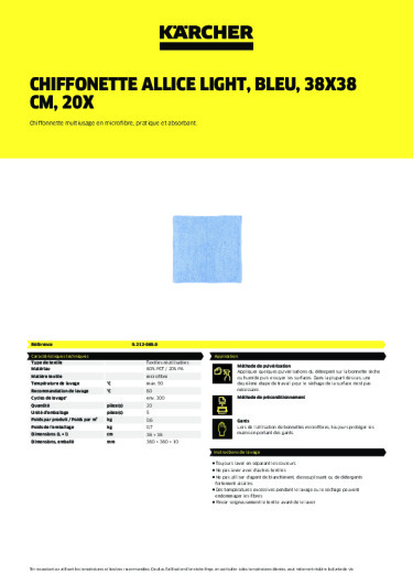 Informations sur le produit