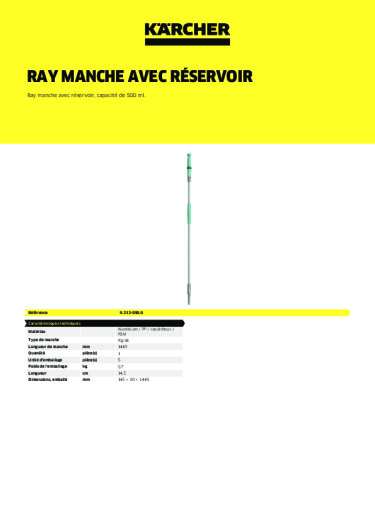 Informations sur le produit