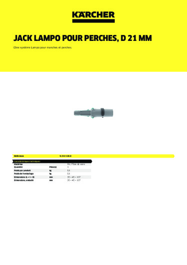 Informations sur le produit