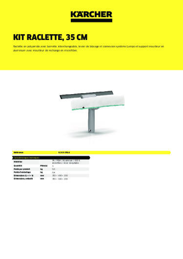 Informations sur le produit