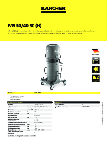 Informations sur le produit