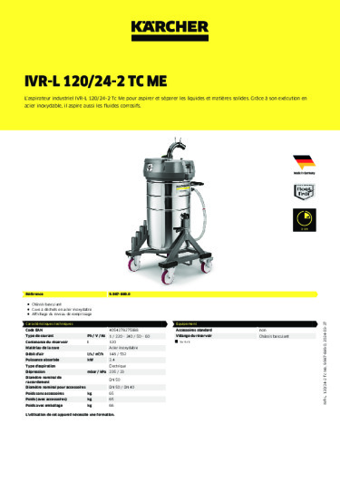 Informations sur le produit