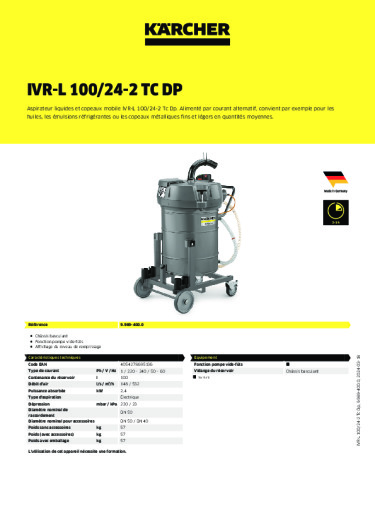 Informations sur le produit