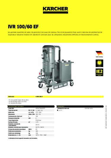 Informations sur le produit