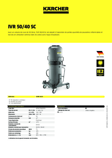 Informations sur le produit