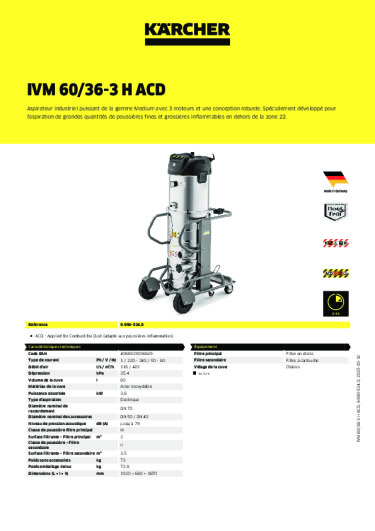 Informations sur le produit