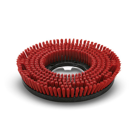 Discborstel, Middel, rood, 330 mm