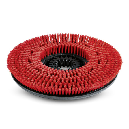 Discborstel, Middel, rood, 450 mm