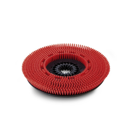 Discborstel, Middel, rood, 550 mm