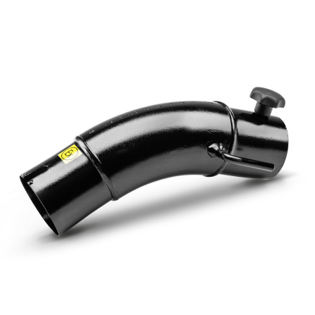 Hand grip curved 45°, DN 72