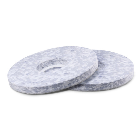 Pad en mélamine, gris / blanc, 406 mm, 2 Pièce(s)