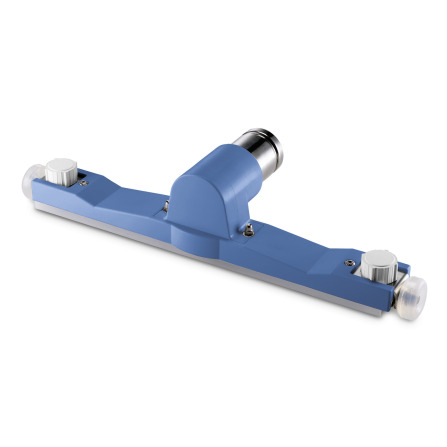 Mondstuk voor vloeren, roestvrij staal AISI 316L DN-F50 blauw